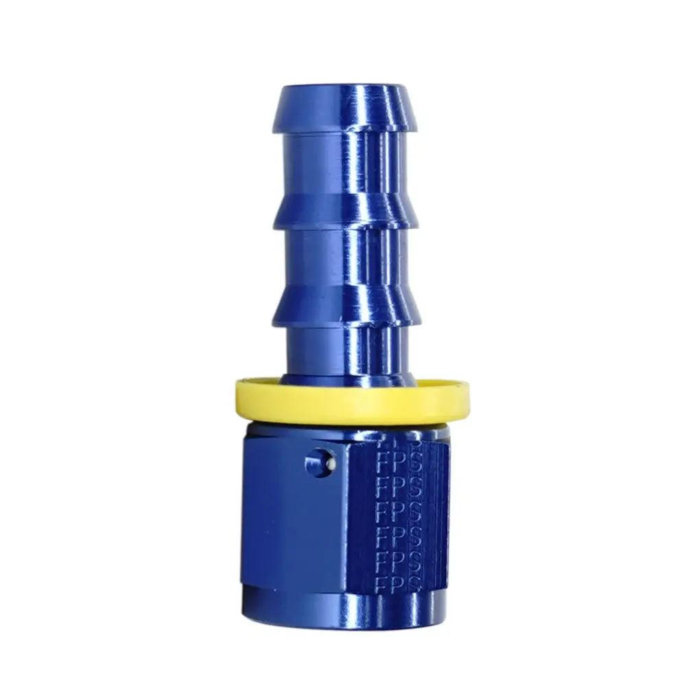#10 x 1/2'' Hose {#8} Straight Push Lock Hose End