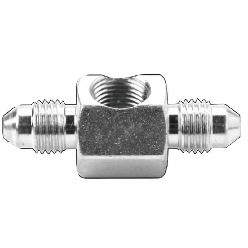 Steel 3an Male To 1/8'' NPT Female On The Side, TEE 