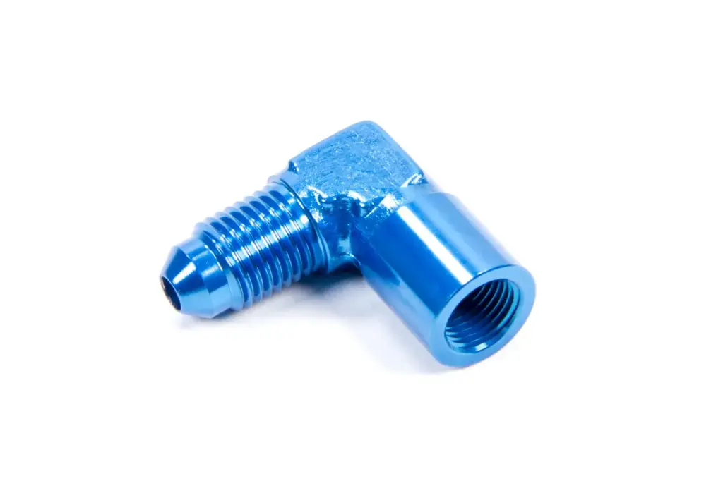 #4 To 1/8" FNPT 90 Degree Gauge Adapter 