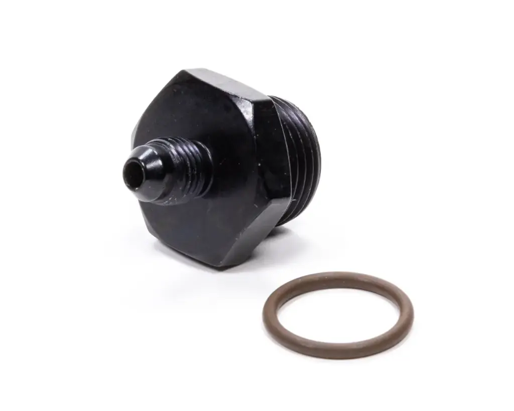 #4 Male X 7/8-14  (10)  O-Ring Fitting Black