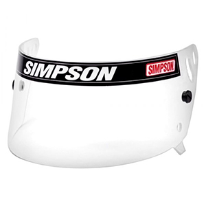 **Simpson Helmet Shield, Clear, Voyager / Bull Dog Helmets, Each, Discontinued When Sold Out