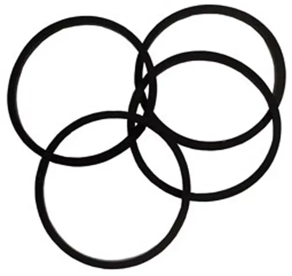 1.75" Square Caliper Piston O-Rings 4 Pack