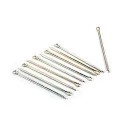Cotter Pins, 0.125 x 2.5 in, Steel, Zinc Plated, Dynalite / Dynalite Single Caliper, Each