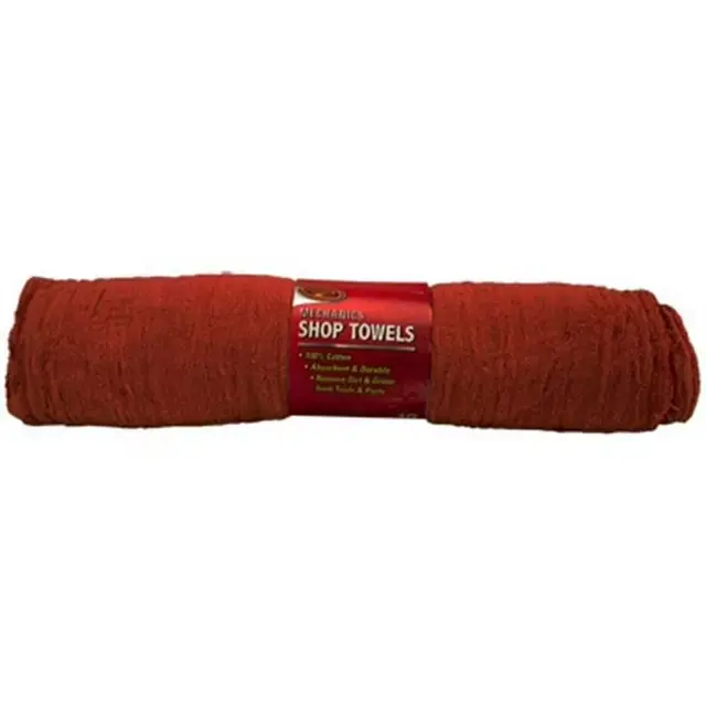 Red Shop Rags 10 Pack