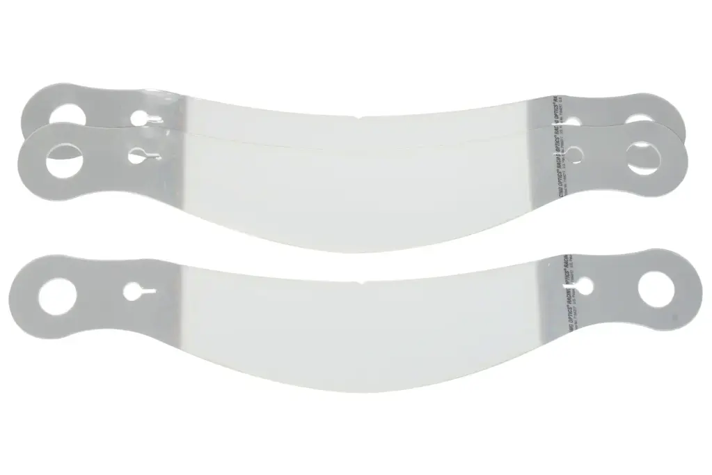 Helmet Shield Tear Off, Perimeter Seal, 2mm 12-1/4'' Clear, Set of 30