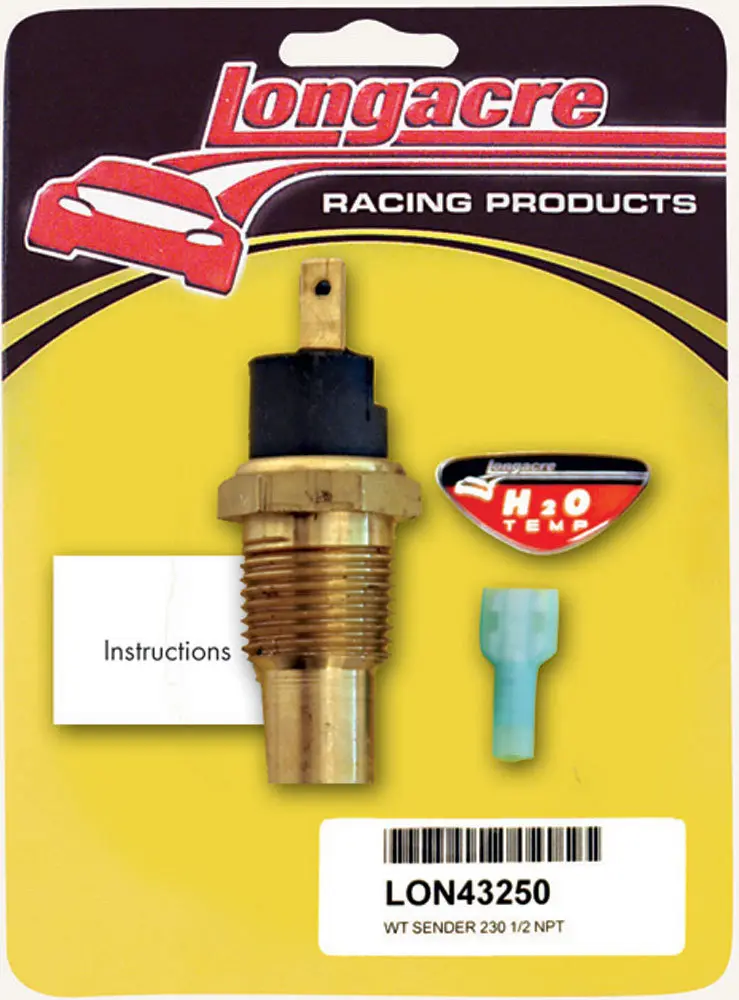 230 Water Temp Sender, 1/2" NPT 