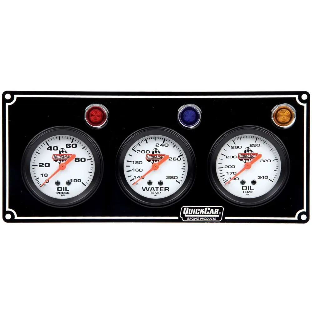 3 Gauge Panel  OP/WT/OT   Black