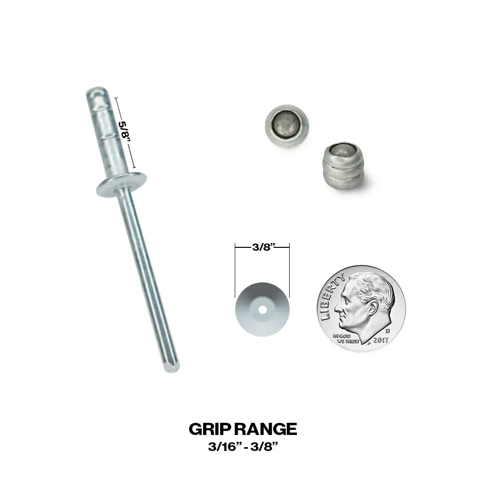 3/16 Multi-Grip Alum/Steel 3/16 X 3/8