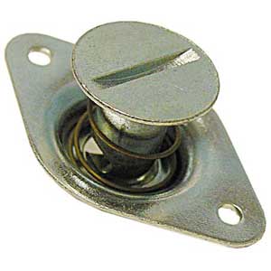 7/16" Steel Self-Eject Dzus Button .600" Grip Each