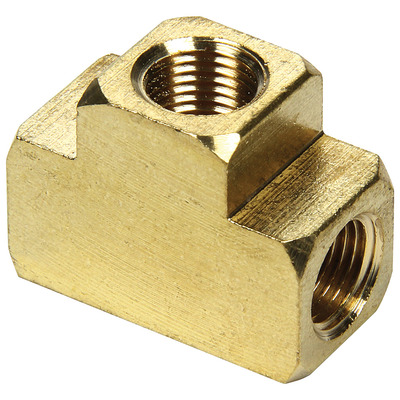 Adapter Tee, 1/8'' NPT Female x 1/8'' NPT Female x 1/8'' NPT Female, Pair