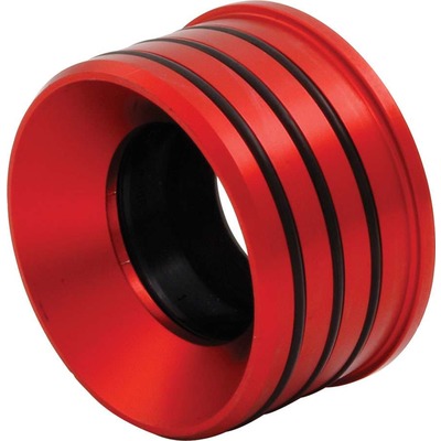 Axle Housing Seal, Inner, O-Ring, 2.625'' OD, 1.125'' ID, 0.188'' Thick, Aluminum / Rubber, Red Anodized