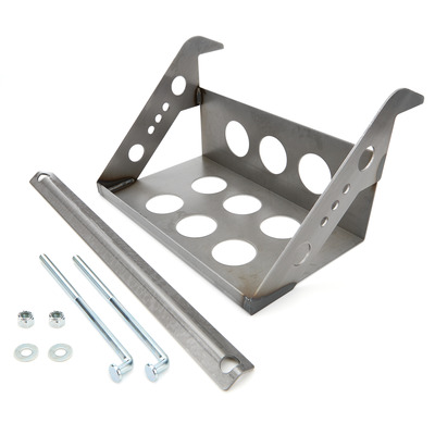 Battery Tray, Lightweight, 12'' Length x 7.25'' Wide, Frame Hooks, Hardware Included, Steel, 