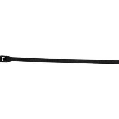 Zip Ties, 14-1/4'' Long, Nylon, Black, Set of 100
