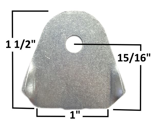 Allstar Chassis Tab .085'' Thick, 1/4'' Hole, Each