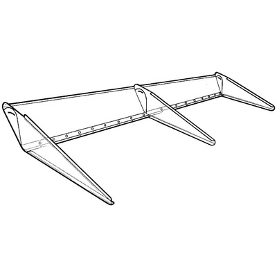 Allstar Clear Adjustable Spoiler Kit 6"X68"-All 23000