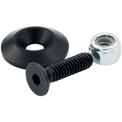 Countersunk 1-1/4'' Black Washer With Bolts & Nuts 10 Pack