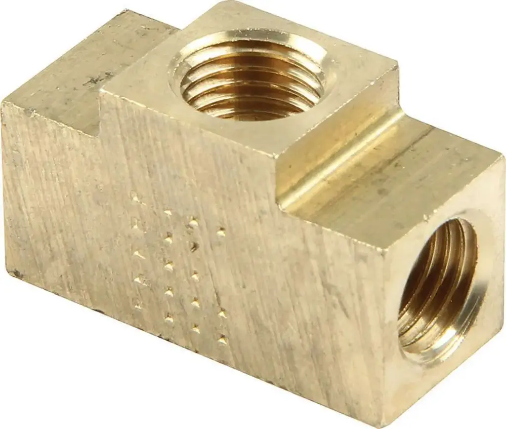 3/8''-24 Inverted Flare Female, Tee, Pair