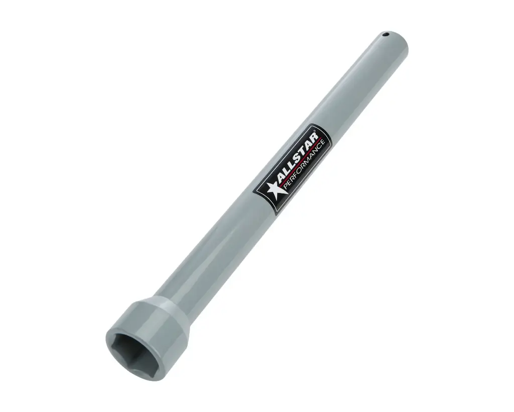 Lug Nut Socket, Pit Socket, 1/2'' Drive, 12'' Long, Steel, Gray Powder Coat, 1'' Lug Nuts