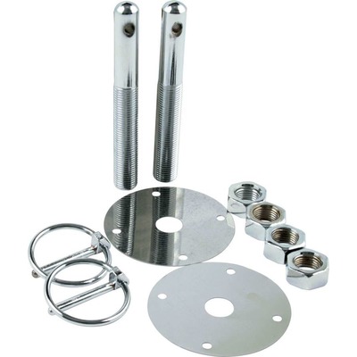 Allstar Steel 1/2" x 4" Hood Pin Kit With 1/4'' Flip Clip