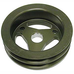 Double Groove Chevy Lower Pulley 5-1/2" x 1.685" Wide x 1.24" Balancer Step