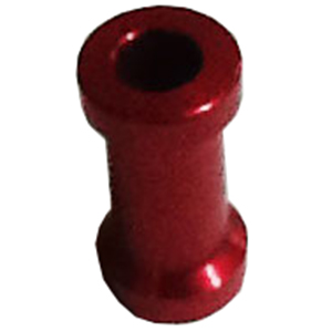 Alum Spacer 1/2'' ID Flat x 1-7/8'' Long Red