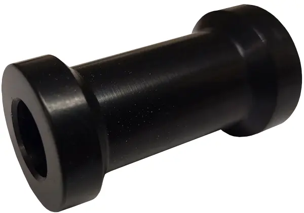 Alum Spacer 1/2'' ID Flat x 1-7/8'' Long Black