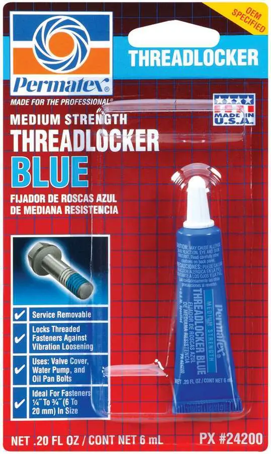  Thread Locker, Blue, Medium Strength