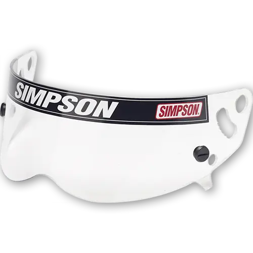 Simpson Anti-Fog Racing Helmet Shield for Super Bandit Helmets, Clear
