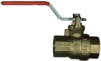 Shutoff Valve, 1/2" FNPT