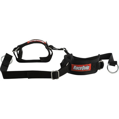 Racequip Arm Restraint Harness, Individual Straps, 2'' Wide Cuffs, Black, Pair