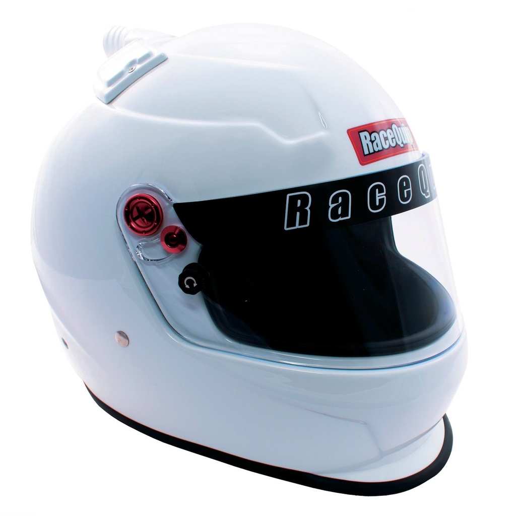 Racequip X-Large Top Flow White Helmet