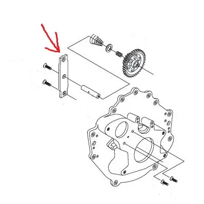 Shorty Idler Mounting Plate