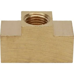 3/8''-24 IFF Each Port, Plain Adapter Tee