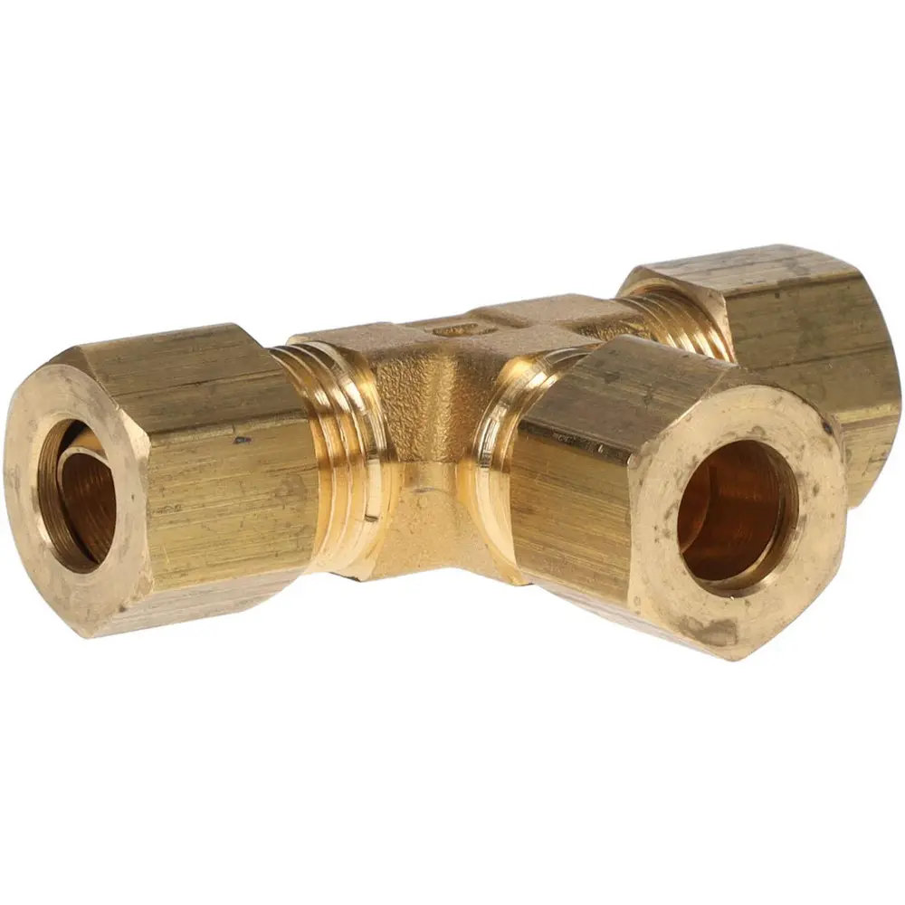 Brass Compression Tube Fitting, Tee Union