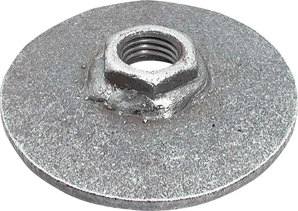 Weld In Weight Jack Plate W/1" Coarse Nut