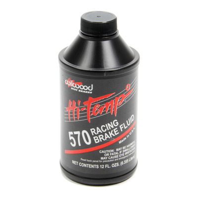 Wilwood Brake Fluid, 570 Hi-Temp Racing, New DOT 5.1, 12 OZ. Bottle