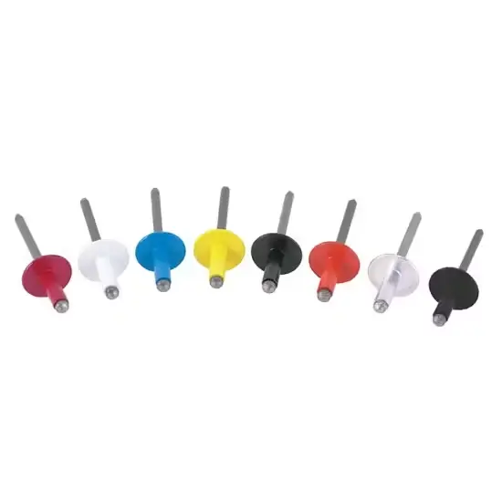 3/16''x 3/8'' Large Head Rivets Aluminum/Steel 