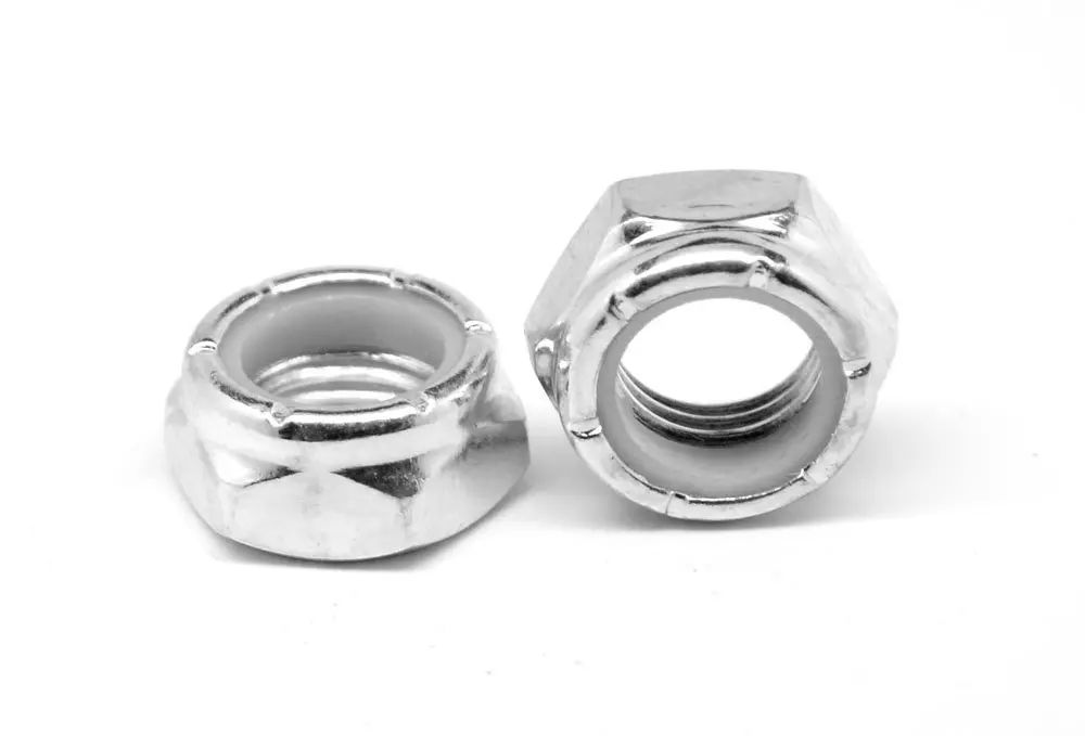 3/8"-16 (Coarse) Grade 2 Nylon Insert Jam 1/2 (Thin) Lock Nut