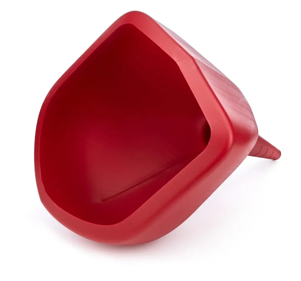 Sunoco Funnel, 11'' x 8.5'' Jug Shape, Plastic, Red,