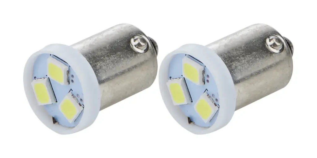 LED Light Bulb, White, Gauge Panels, Each
