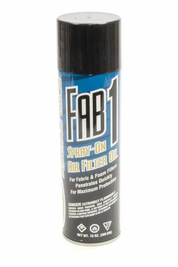 Air Filter Oil, Fab1, 13.0 oz Aerosol, Fabric Filters, Each