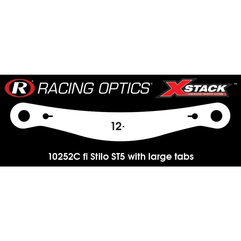 Helmet Shield Tear Off, Xstack 10, 2 mm, 12'', Banana Clear, Set of 30