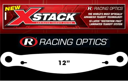 Helmet Shield Tear Off, Xstack 10, 2 mm, 12'', Banana Clear, Set of 30
