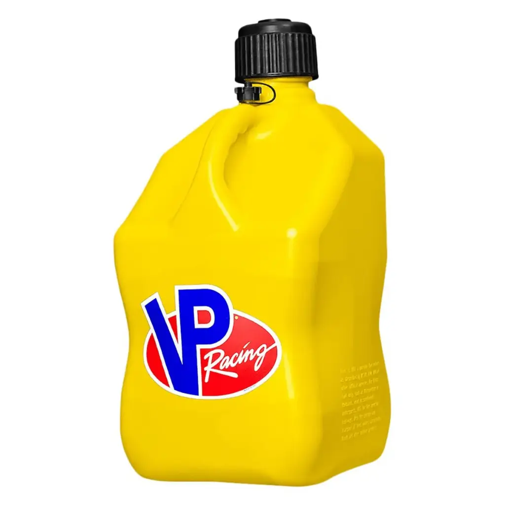 Utility Jug, VP, 5.5 gal, 10.5" x 10.5" x 21.25" Tall, O-Ring Seal Cap, Screw-On Vent, Square, Plastic, Yellow, Each