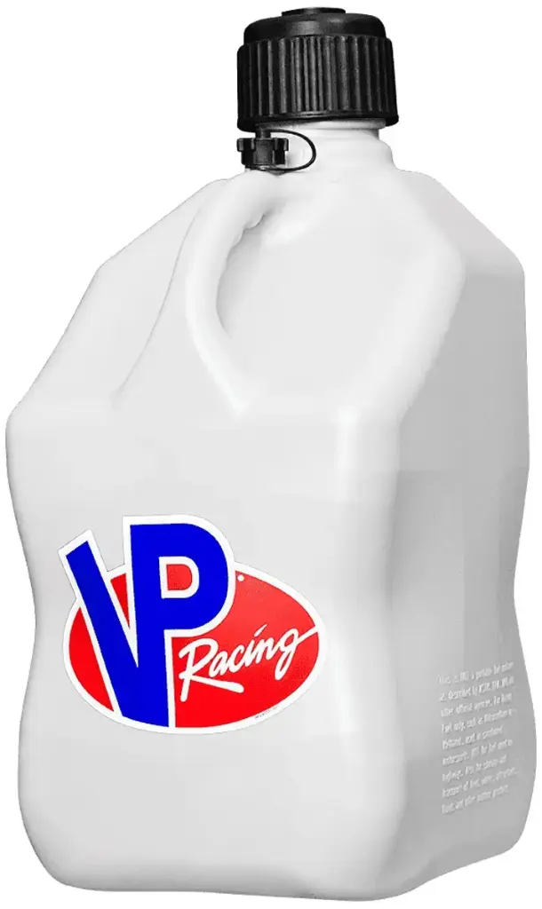 Utility Jug, Motorsport, 5.5 gal, 10.5 x 10.5 x 21.25 in Tall, O-Ring Seal Cap, Screw-On Vent, Square, Plastic, White, Each