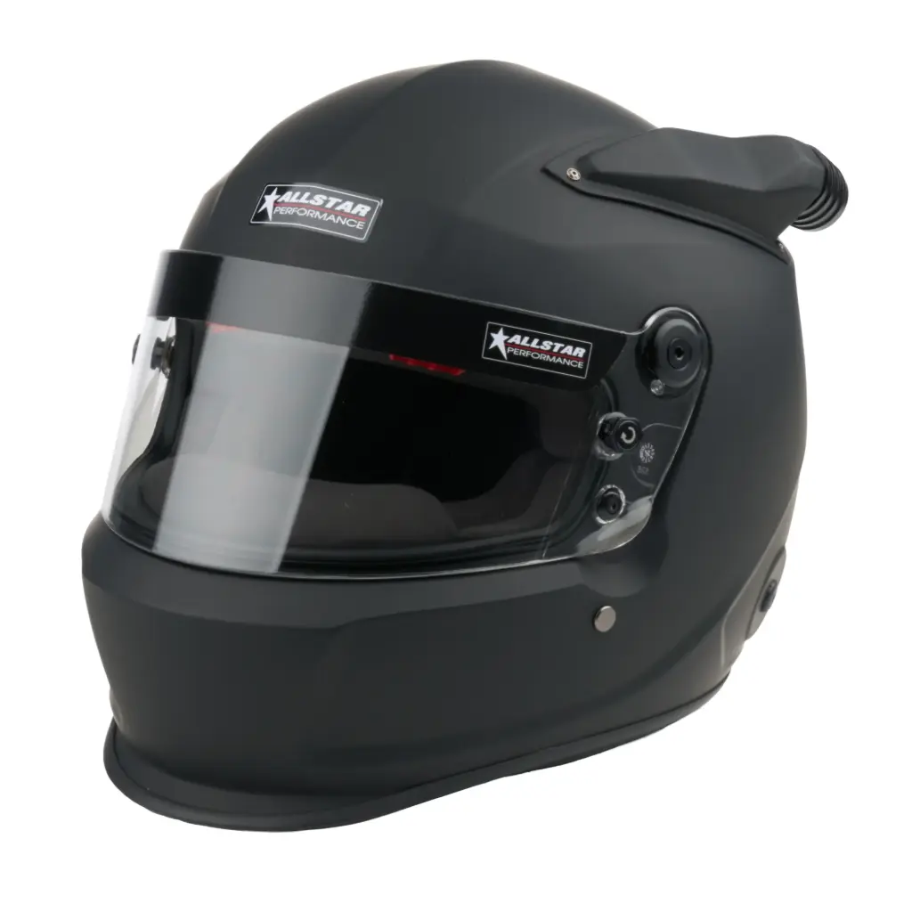 Helmet, Series 50, Mid-Air, Snell SA2025, Head and Neck Support Ready, Flat Black, Medium, Each