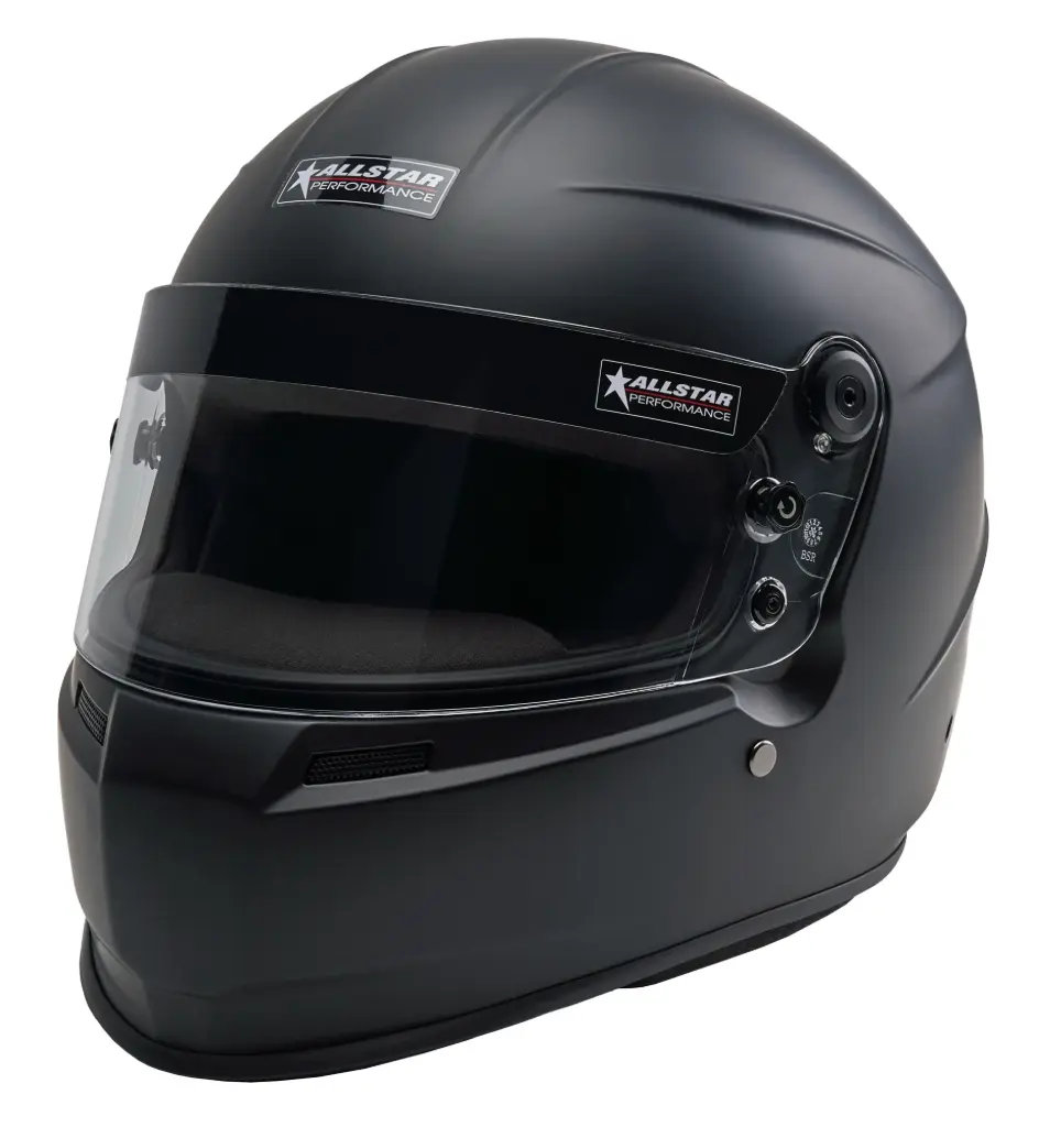 Helmet, Series 60, Snell SA2025, Head and Neck Support Ready, Flat Black, Large, Each