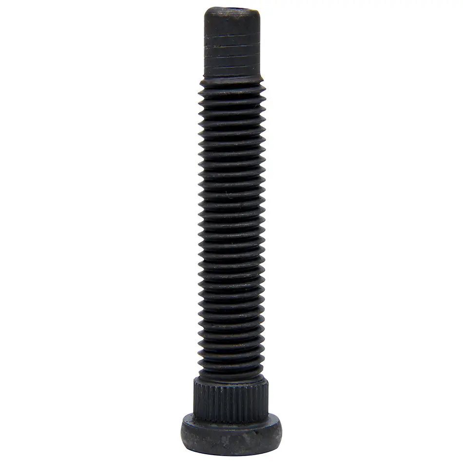 Wheel Stud, 5/8''-11 Thread, 3.750'' Long, 0.690'' Knurl, Steel, Black Oxide, Set of 5