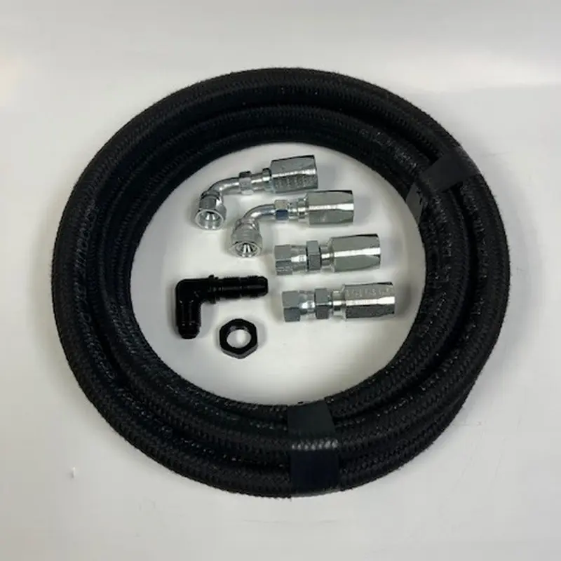Power Steering Pressure Line Kit (BLACK)