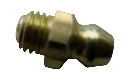 1/4"-28 Straight Steel Zinc Grease Fit W/ Ball Check